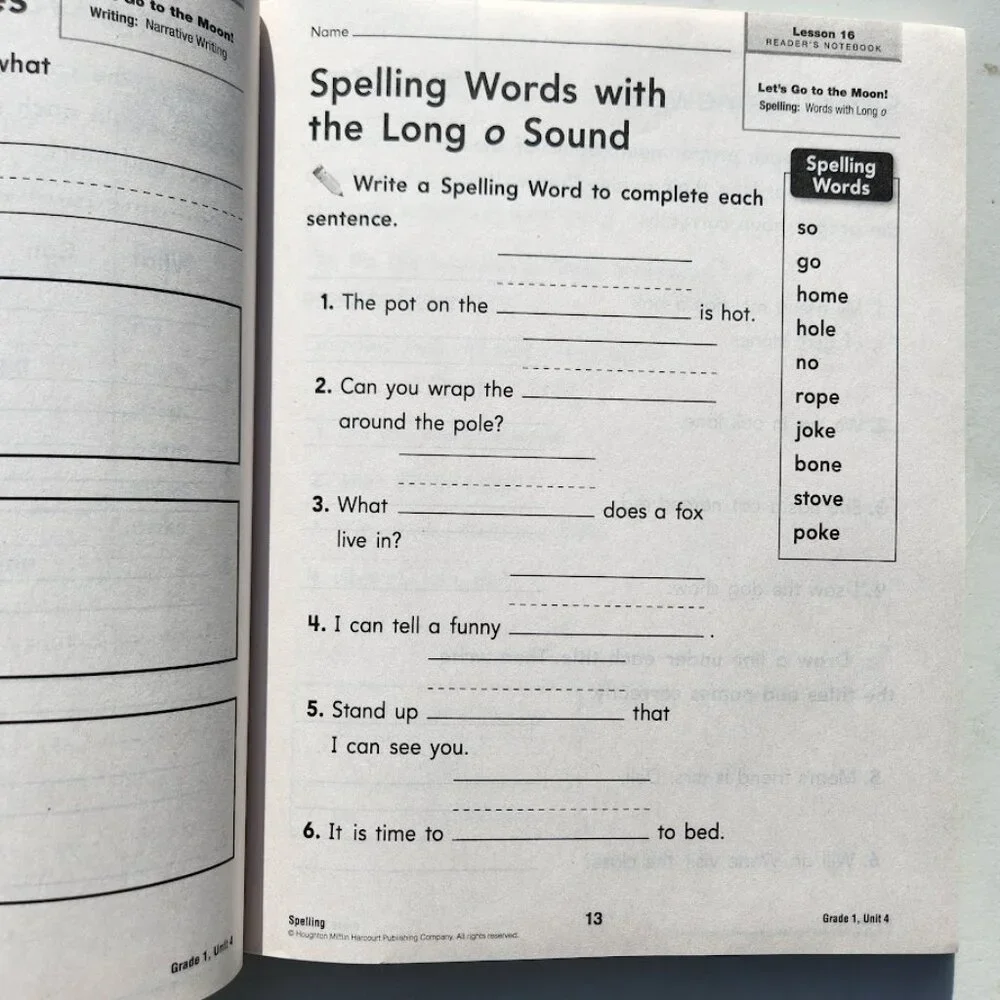 New Journeys Reader's Notebook Volume 2 Grade 1 1st Grade Workbook Book  HMH
